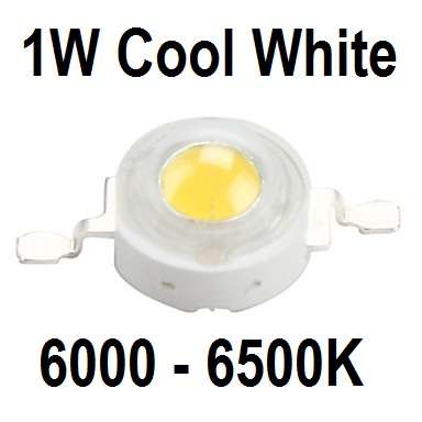 1W Led Cool White 6500K