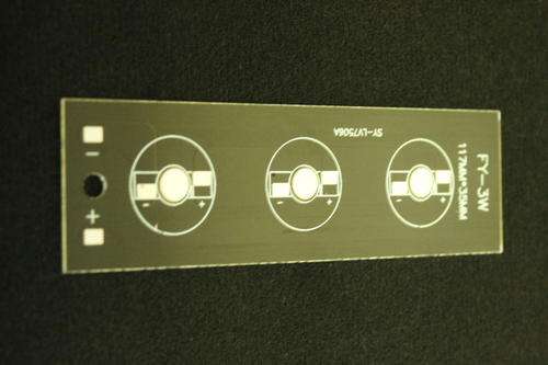 Aluminium Circuit Board for 3 Leds 117x35mm (1W, 3W or 5W leds) Aquarium Light