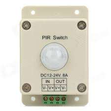 Motion Sensor PIR Infrared 12V-24V 8A
