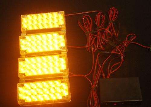 Car Truck 12V Vehicle Flashing Strobe Flash Warning Emergency Amber/ Orange Strobe Flashing Light