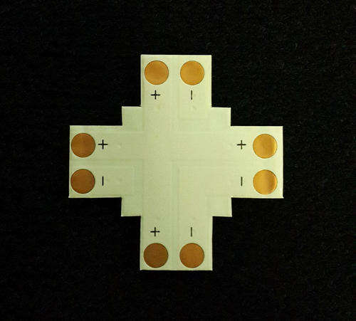 Connector Led Strip Cross 8mm **IN STOCK**
