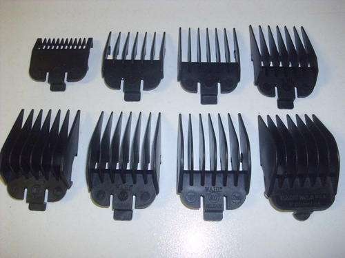Wahl black clipper combs #1 to #7 - Free Postage