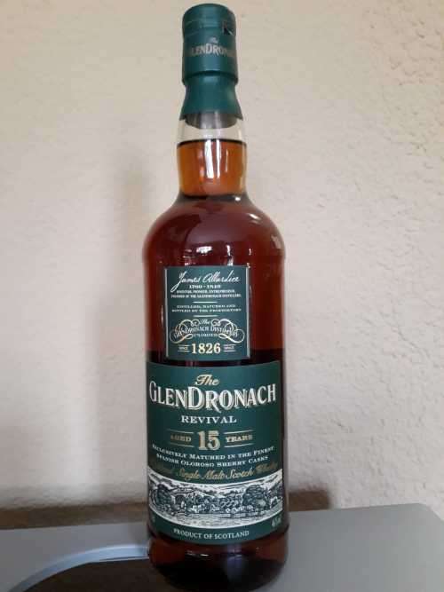 Glendronach 15 year old Revival Highlands Single Malt Scotch whisky