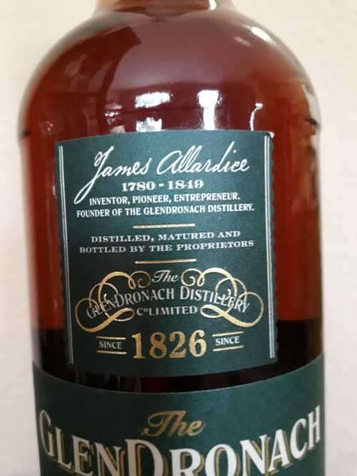 Glendronach 15 year old Revival Highlands Single Malt Scotch whisky