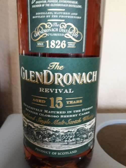 Glendronach 15 year old Revival Highlands Single Malt Scotch whisky