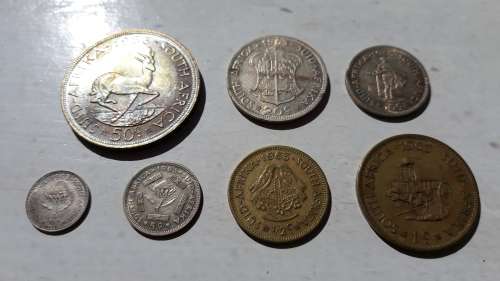 Complete set of 1963 RSA First Decimal coins! From 50c to half cent! R1 Start!