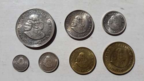 Complete set of 1964 RSA First Decimal coins! From 50c to half cent! R1 Start!