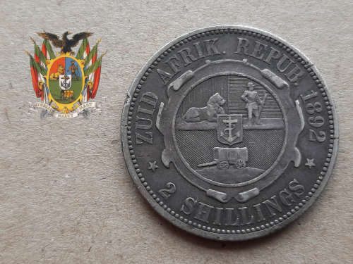 Paul Kruger ZAR: Set of Six 1892 coins! Half Crown to Penny! Year of first Issue!