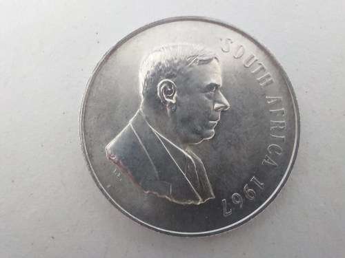 Super Sale! RSA 1967 80% Silver Rand  English!