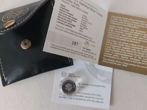 Super Sale! 2019 2½ Sterling Silver Tickey  Polymer Putty! (With Poach and COA!)