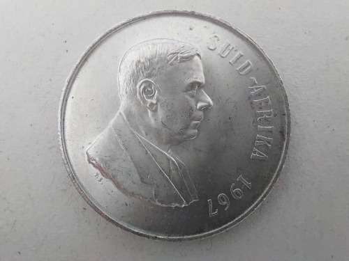 Super Sale! RSA 1967 80% Silver Rand  Afrikaans!