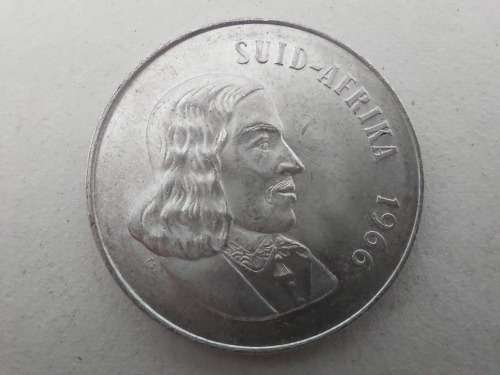 Super Sale! RSA 1966 80% Silver Rand  Afrikaans!