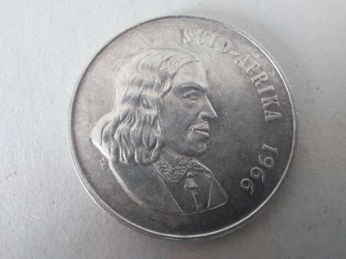 Super Sale! RSA 1966 80% Silver Rand  Afrikaans!