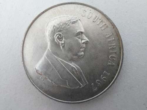 Super Sale! RSA 1967 80% Silver Rand  English!