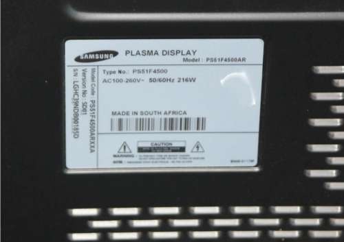 Samsung 51 inch Plasma High Definition TV