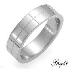 BRIGHT Stylish Gents Ring in Stainless steel. Total item weight 5.5g - Size 11.25