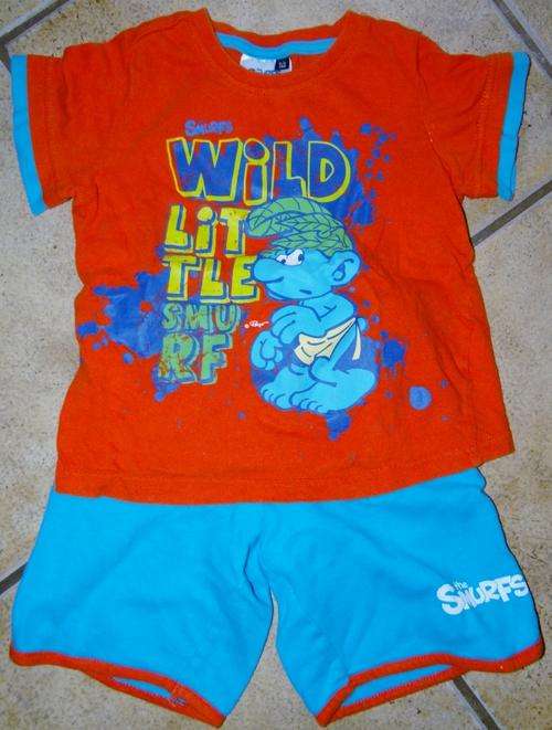 Boys size 3/4 years smurfs pajamas
