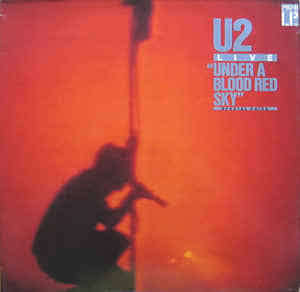 U2  Live "Under A Blood Red Sky" 1984 mini LP Island Record WEA