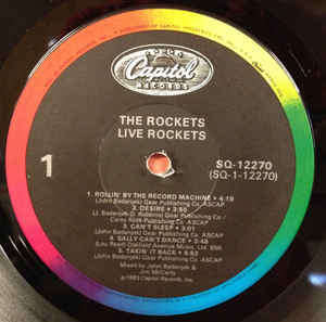 Live Rockets ¿(LP, Album) Capitol Records SQ-12270 US 1983