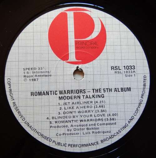 Modern Talking*Romantic Warriors - The 5th Album ¿(LP, Album) Pricipal Record Company, Hansa RSL 1