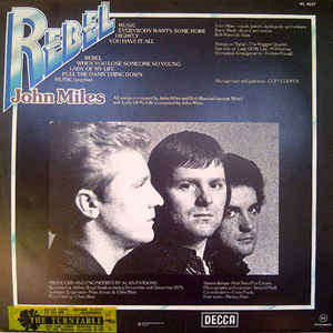 John Miles ¿¿ Rebel**Decca ¿¿ ML 4037**1976**SA Press**LP