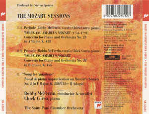 Mozart* - Chick Corea, Bobby McFerrin, The Saint Paul Chamber Orchestra - The Mozart Sessions (CD, A
