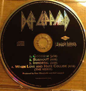 Def Leppard - Goodbye (CD, Single, Enh, CD1)