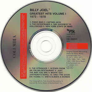 Billy Joel - Greatest Hits Volume I & Volume II (2xCD, Comp, RE)