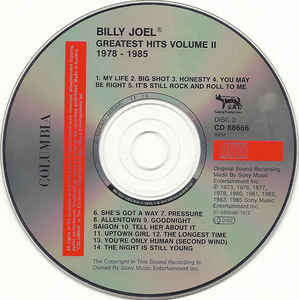 Billy Joel - Greatest Hits Volume I & Volume II (2xCD, Comp, RE)