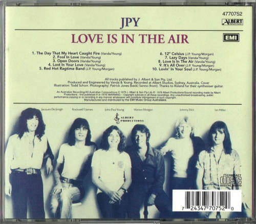 John Paul Young - Love Is In The Air (CD, Album, RE)