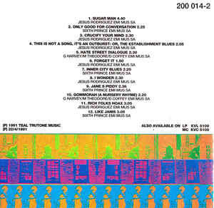Rodriguez* ** Cold Fact**CD**SA Press*1991