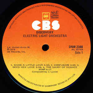 Electric Light Orchestra - Discovery (LP, Album, Gat)