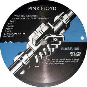 Pink Floyd - Wish You Were Here (LP, Album, gat)VG+/VG+ RSA