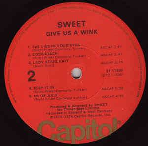 Sweet* - Give Us A Wink (LP, Album, Win)