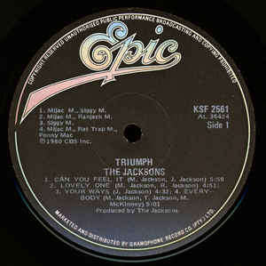 The Jacksons - Triumph (LP, Album)