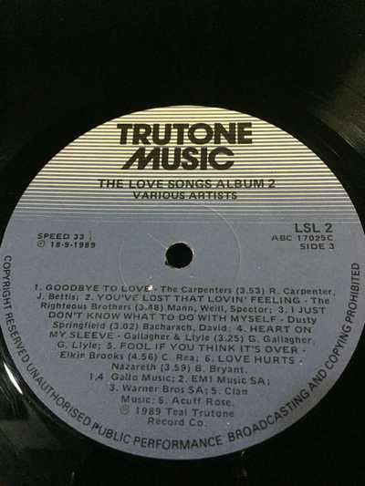 The Love Songs Album 2-LP