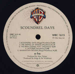a-ha - Scoundrel Days (LP, Album)