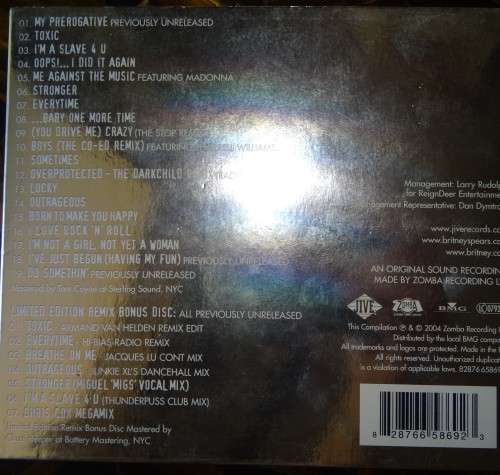 Britney Spears - Greatest Hits: My Prerogative (2xCD, Comp, Ltd, Tri)