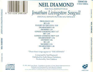 Neil Diamond - Jonathan Livingston Seagull (Original Motion Picture Sound Track) (CD, Album, RE)