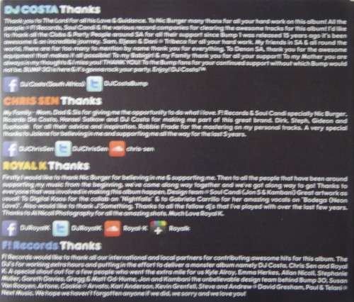 Various  Bump 30 2012 Vol 1  X 4 Cd's