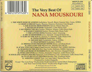 Nana Mouskouri  The Very Best Of Nana Mouskouri - CD
