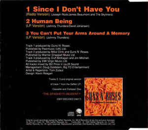 Guns N' Roses - Since I Don't Have You (CD, Maxi)