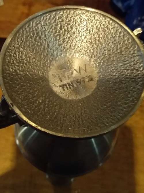 Vintage TPW 97% Estaño Elephant Florero 20.5cm high