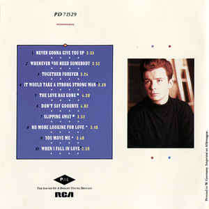 Rick Astley - Whenever You Need Somebody (CD, Album)