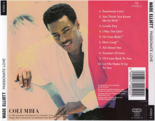 Wade Elliott - Passionate Love (CD, Album)