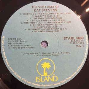 Cat Stevens  The Very Best Of Cat Stevens -  Vinyl, LP, Compilation