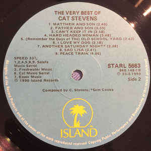 Cat Stevens  The Very Best Of Cat Stevens -  Vinyl, LP, Compilation