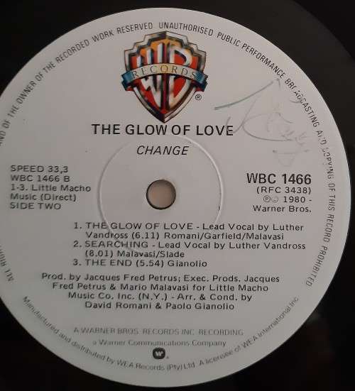 Change - The Glow Of Love (LP, Album)