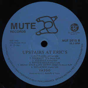 Yazoo - Upstairs At Eric's (LP, Album, RE)