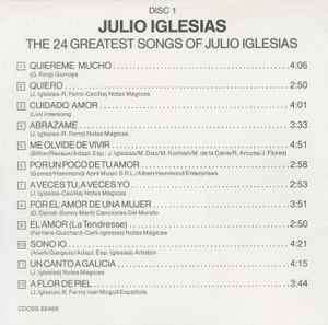 Julio Iglesias - The 24 Greatest Songs (2xCD, Comp, RE)